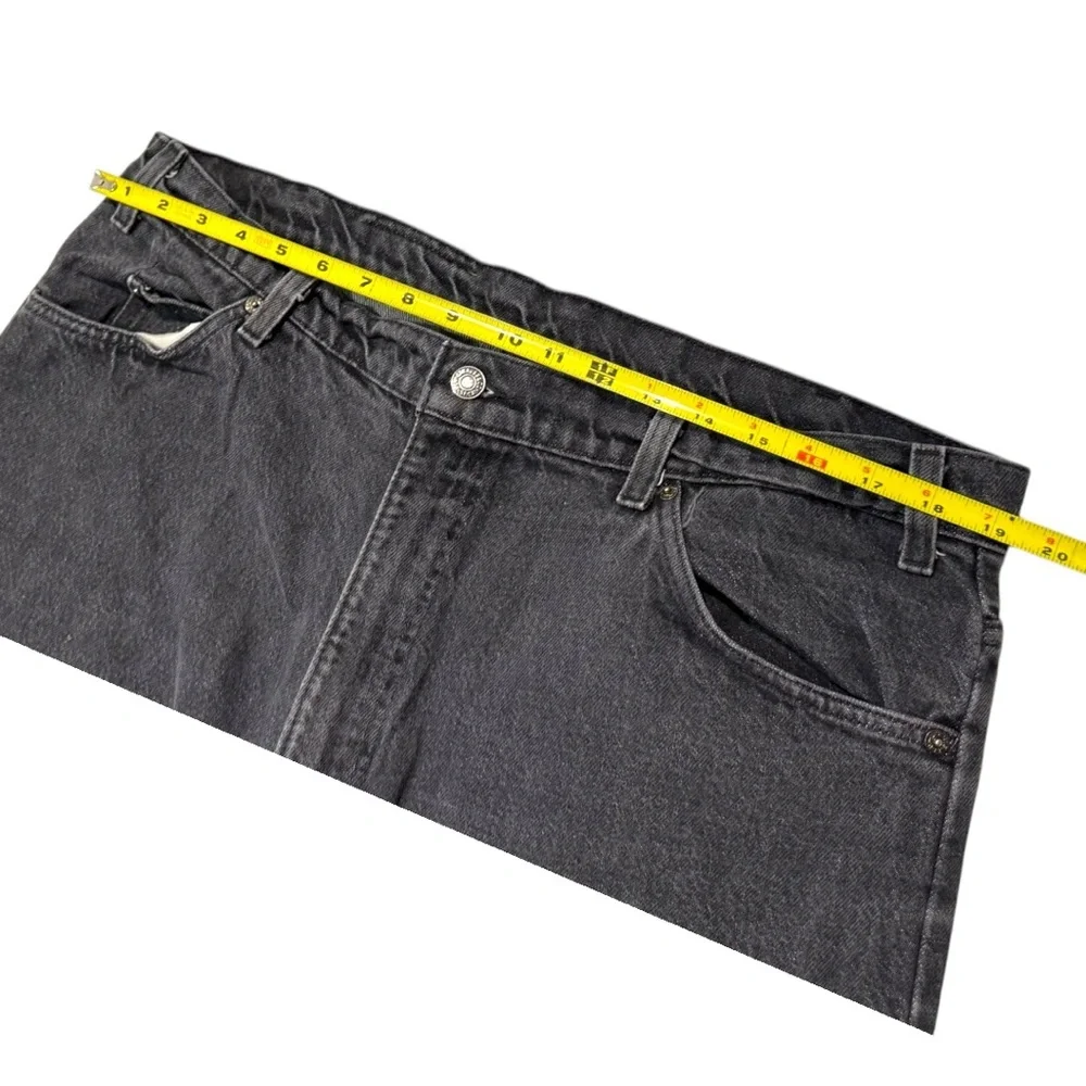 Vintage Levi's‎ 505 regular fit Black Jeans with an Orange Tab Jeans - 38x36
